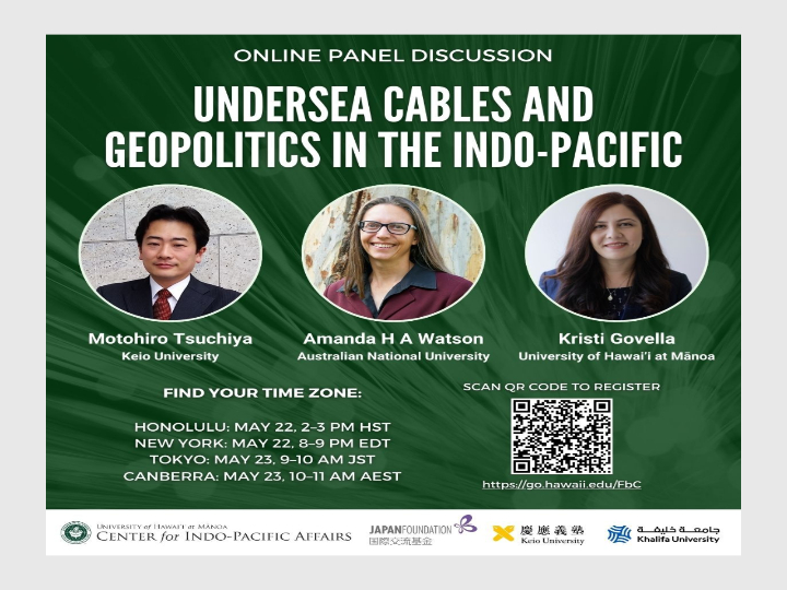 Online Panel Discussion: Undersea Cables and Geopolitics in the Indo-Pacific